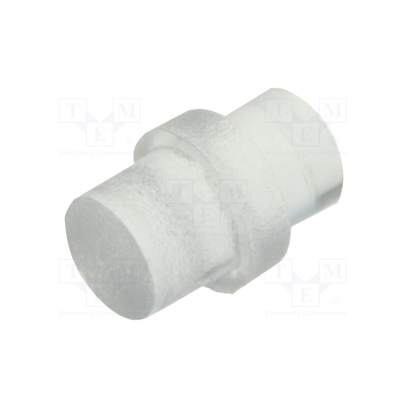 5 pcs x BIVAR - PLP1-3MM-F - Fiber for LED, round, Ø3mm, Front: flat, straight, with flange