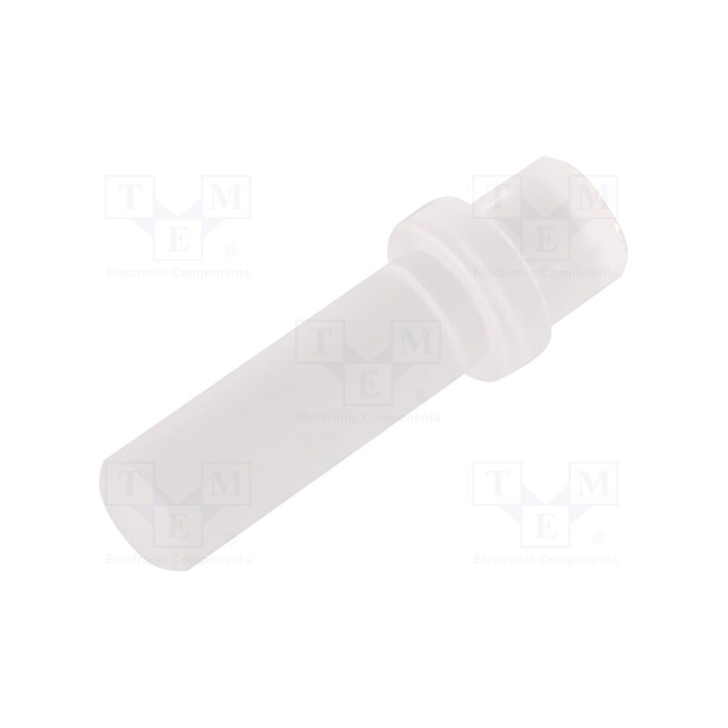 5 pcs x BIVAR - PLP1-375-F - Fiber for LED, round, Ø3mm, Front: flat, straight, with flange