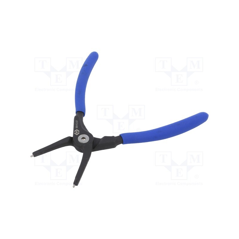 1 pcs x KING TONY - 66HS-07 - Pliers, for circlip, internal, 19÷60mm, Pliers len: 188mm