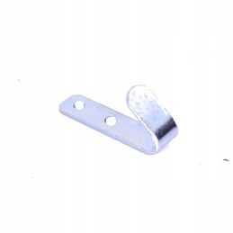 Galvanized flat hook 62x15x2, hole spacing 20mm