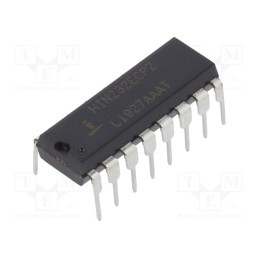 1 pcs x RENESAS - HIN232ECPZ - IC: interface, transceiver, full duplex,RS232, 120kbps, DIP16