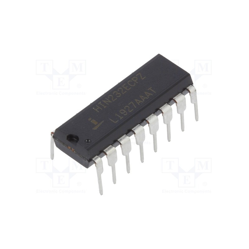 1 pcs x RENESAS - HIN232ECPZ - IC: interface, transceiver, full duplex,RS232, 120kbps, DIP16