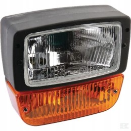 Left square headlight with indicator