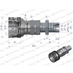 Hydraulic socket pressure eliminator m18x1 5