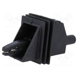 1 pcs x ELECTRO-PJP - 5450-HT-SW - Crocodile clip, 20A, black, Grip capac: max.25mm, Socket size: 4mm
