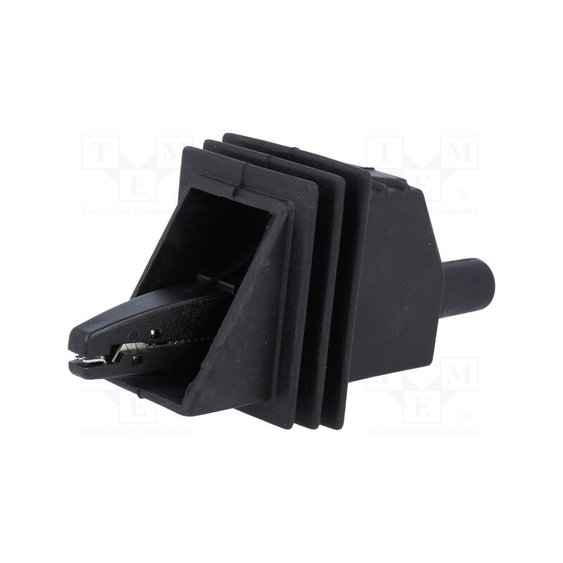 1 pcs x ELECTRO-PJP - 5450-HT-SW - Crocodile clip, 20A, black, Grip capac: max.25mm, Socket size: 4mm