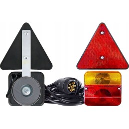 set of rear lights for a 12v semi-trailer, triangle