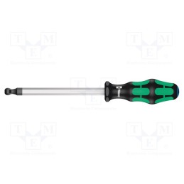 1 pcs x WERA - 5022830001 - Screwdriver, hex key,spherical, HEX 10mm, Blade length: 150mm
