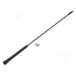 1 pcs x PER.PIC. - A00106 - Antenna mast, 0.395m, M5,M6, inside, universal, black