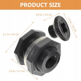 Water tank connector, aquarium bulkhead parts