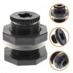 Water tank connector, aquarium bulkhead parts