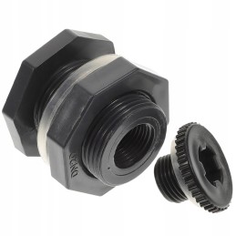 Water tank connector, aquarium bulkhead parts
