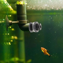 Water tank connector, aquarium bulkhead parts