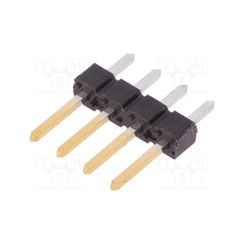 5 pcs x Amphenol Communications Solutions - 77311-818-04LF - Pin header, pin strips, BERGSTIK, male, PIN: 4, straight, 2.54mm