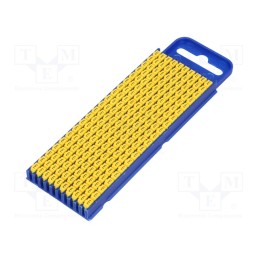 200 pcs x HELLERMANNTYTON - 561-02054 - Markers, Marking: E, 2.8÷3.8mm, polyamide, yellow, -40÷85°C, WIC