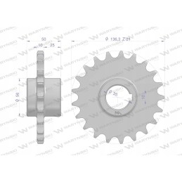 Tempered chain wheel with 21 3 4 fi 35 bizon warynski