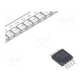 1 pcs x TEXAS INSTRUMENTS - LP3982IMM-3.3/NOPB - IC: voltage regulator, LDO,fixed, 3.3V, 300mA, VSSOP8, SMD, ±3%