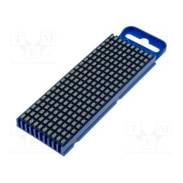 200 pcs x HELLERMANNTYTON - 561-02600 - Markers, Marking: 0, 2.8÷3.8mm, polyamide, black, -40÷85°C, push-in