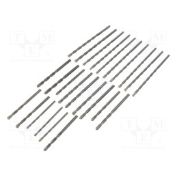 1 set x C.K - T3131 - Drill set, for concrete, steel, bag, concrete, 25pcs.