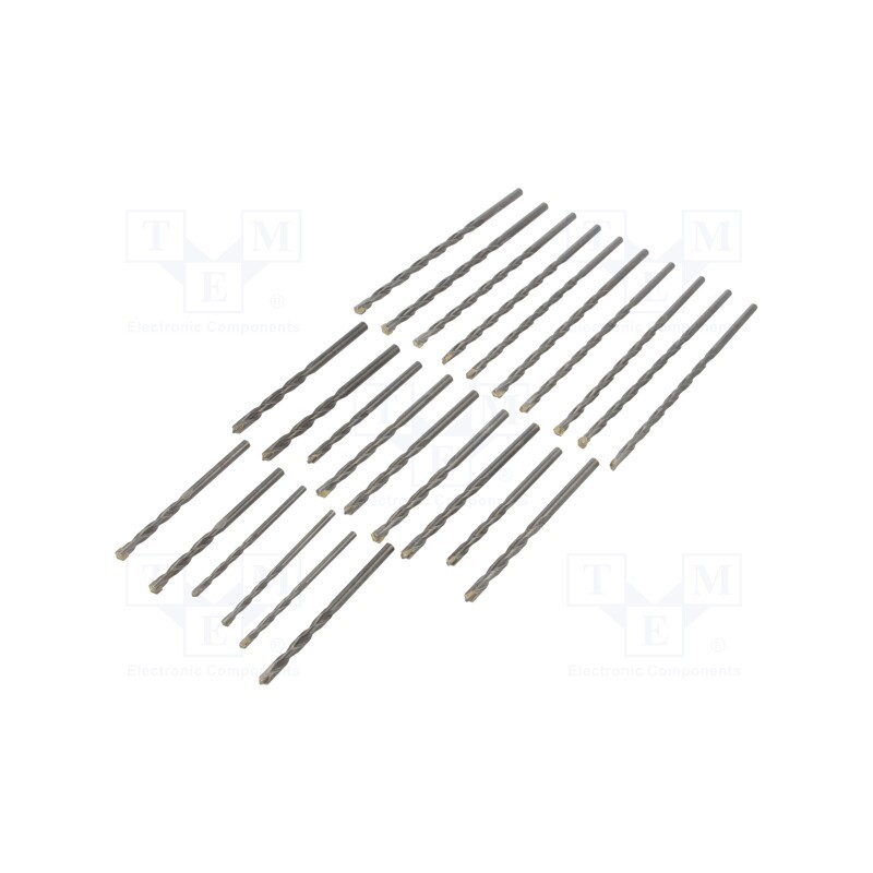 1 set x C.K - T3131 - Drill set, for concrete, steel, bag, concrete, 25pcs.