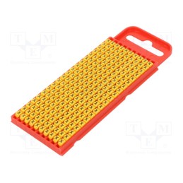 200 pcs x HELLERMANNTYTON - 561-01244 - Markers, Marking: X, 2÷2.8mm, polyamide, yellow, -40÷85°C, push-in