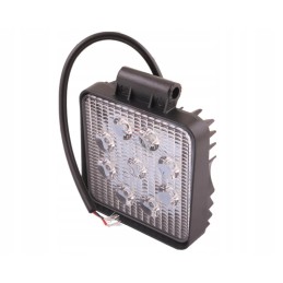 Square work lamp 27w 9 LED glanz