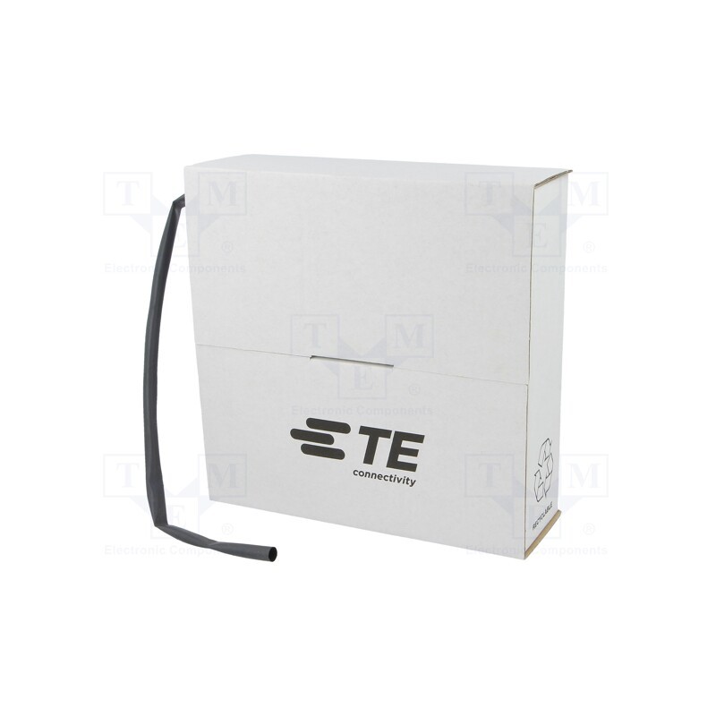 1 pcs x TE Connectivity - RNF-3000-R-6/2-0 - Heat shrink sleeve, glueless, 3: 1, 6mm, L: 6m, black, polyolefine
