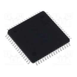 1 pcs x MICROCHIP TECHNOLOGY - ATMEGA64A-AU - IC: AVR microcontroller, TQFP64, 2.7÷5.5VDC, Ext.inter: 8, Cmp: 1
