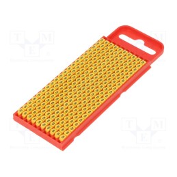 200 pcs x HELLERMANNTYTON - 561-01684 - Markers, Marking: 8, 2÷2.8mm, polyamide, yellow, -40÷85°C, push-in