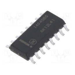 1 pcs x ONSEMI - MC14049BDG - IC: digital, buffer,inverting, Ch: 6, SMD, SO16, 3÷18VDC, -55÷125°C
