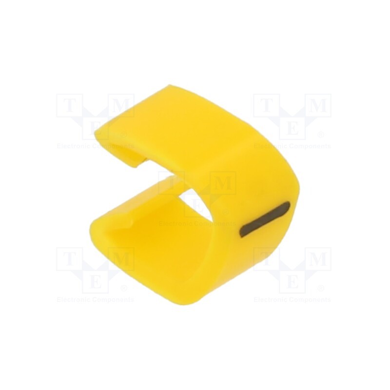 200 pcs x WEIDMu00dcLLER - CLI O 30-3 GE/SW - MP - Markers, Marking: -, 4÷5mm, PVC, yellow, -30÷80°C, push-in, CLI O