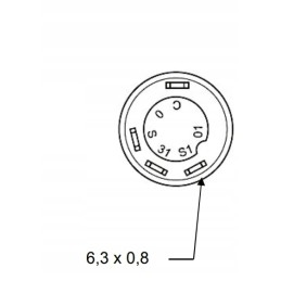 Round headlight button switch