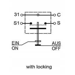 Round headlight button switch