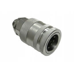 Hydraulic quick connector, M16x1 socket, 5 euro connections