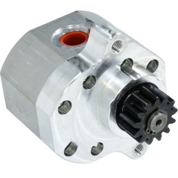 The power steering pump connects m