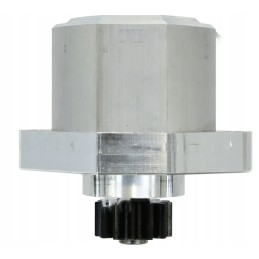 The power steering pump connects m