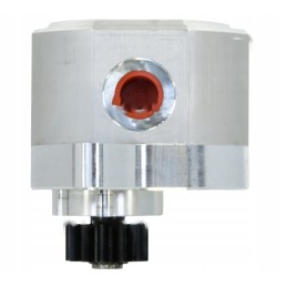 The power steering pump connects m