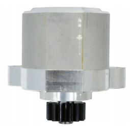 The power steering pump connects m