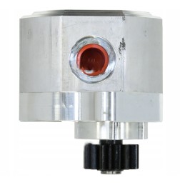 The power steering pump connects m