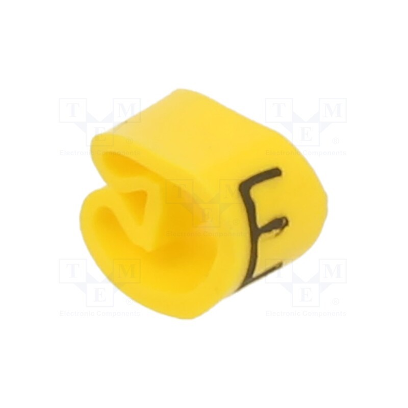 200 pcs x WEIDMu00dcLLER - CLI C 1-3 GE/SW E MP - Markers, Marking: E, 2.5÷5mm, PVC, yellow, -30÷80°C, leaded, CLI C