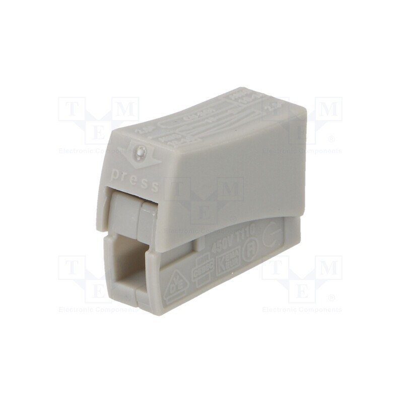 5 pcs x SIMET - 89006002 - Quick splice, spring clamp, 0.5÷2.5mm2, 450V, 24A, quick splice