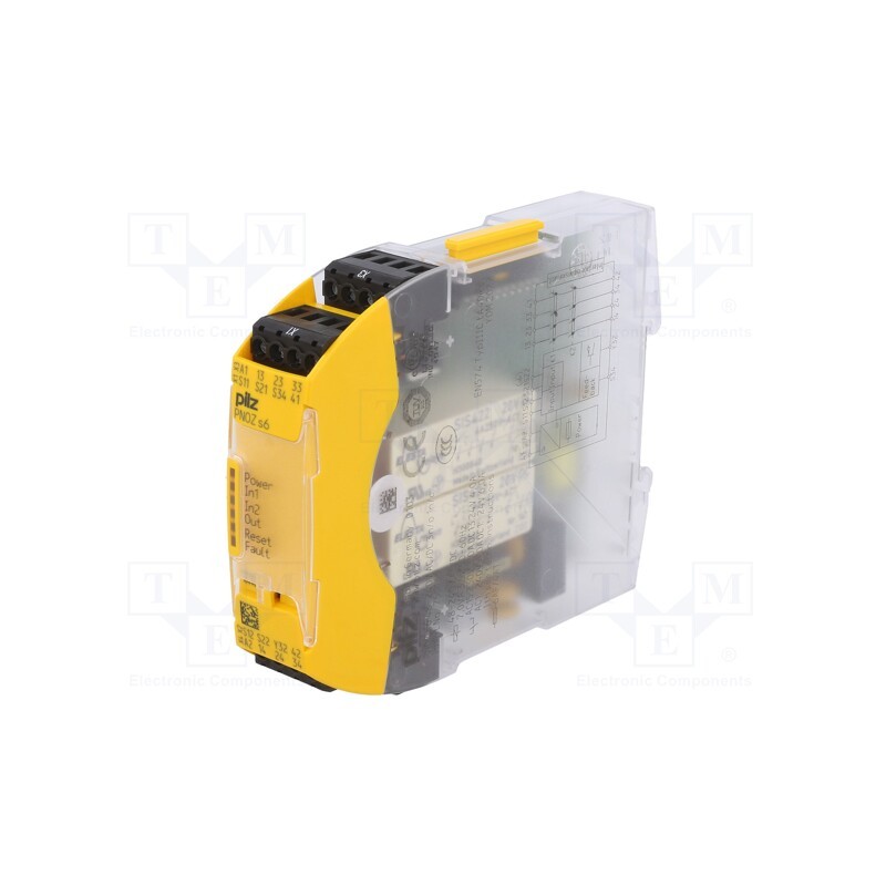 1 pcs x PILZ - 750136 - Module: safety relay, PNOZ s6, Usup: 48÷240VAC, Usup: 48÷240VDC