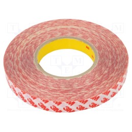 1 rol x 3M - 3M GPT-020F 19MMX50M - Tape: fixing, W: 19mm, L: 50m, Thk: 200um, double-sided, transparent