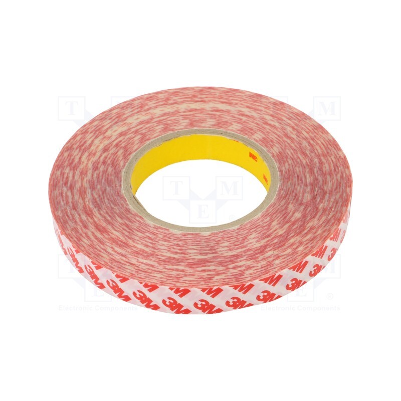 1 rol x 3M - 3M GPT-020F 19MMX50M - Tape: fixing, W: 19mm, L: 50m, Thk: 200um, double-sided, transparent