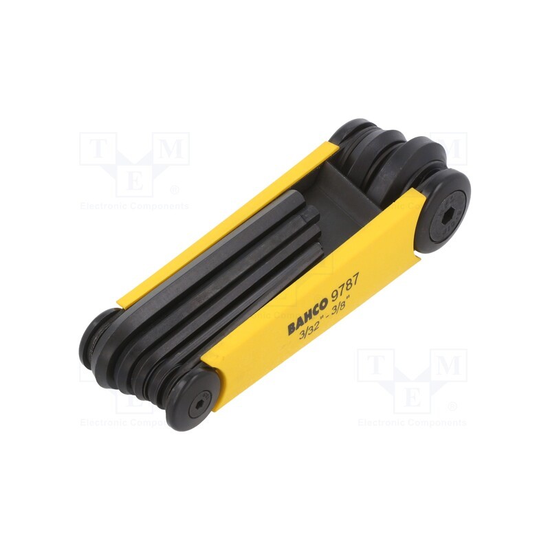 1 pcs x BAHCO - BE-9787 - Wrenches set, inch,hex key