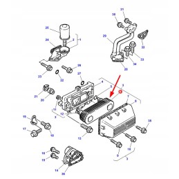4223608m91 engine oil cooler