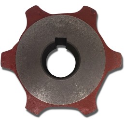 Spreader drive socket wheel, keyway 10 mm, 6 teeth