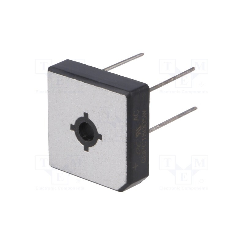 1 pcs x DC COMPONENTS - GBPC15005W - Bridge rectifier: single-phase, Urmax: 50V, If: 15A, Ifsm: 300A
