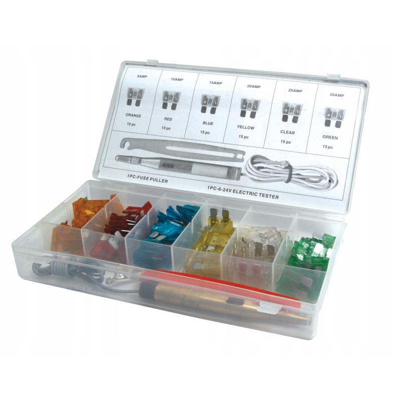Standard blade fuses, 93-piece assortment