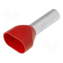5 pcs x WEIDMu00dcLLER - 9037580000 H10,0/30D ZH R - Tip: bootlace ferrule, insulated,double, copper, 10mm2, 18mm, red